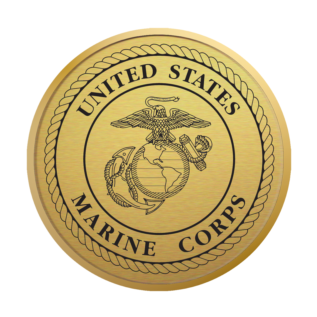 United States Marine Corps Century Gold Engraved Certificate Frame (Vertical)*