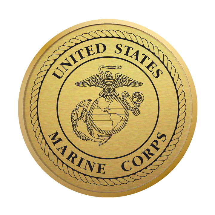 United States Marine Corps Century Gold Engraved Certificate Frame (Vertical)*