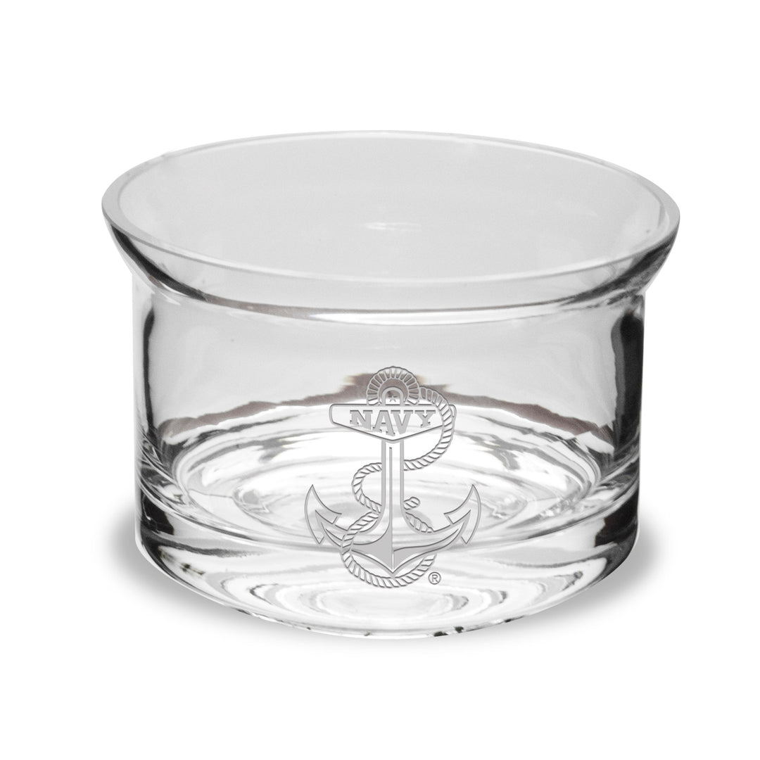 Navy Anchor Flair Sided Candy Bowl*