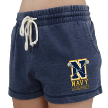 Load image into Gallery viewer, Navy Ladies Lax Logo Rally Short