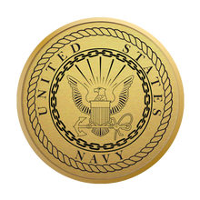 Load image into Gallery viewer, U.S. Navy Gold Engraved Certificate Frame (Vertical)*