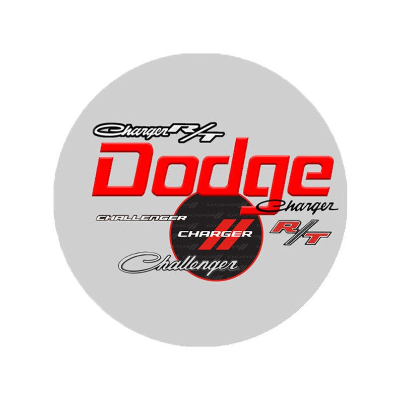 Dodge All Over Logos T-Shirt (Gray)