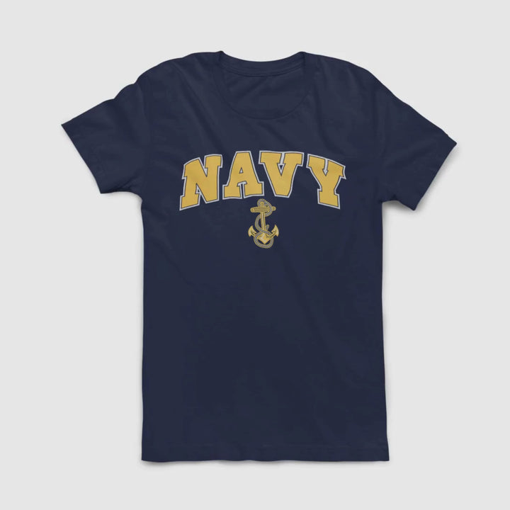 Navy Arch Anchor T-Shirt (Navy)