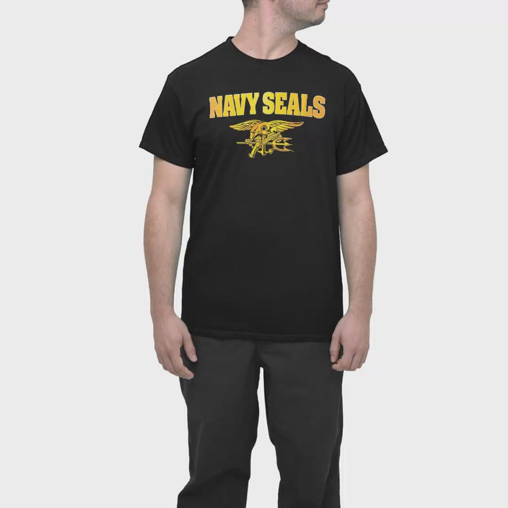 Navy Seals Gold T-Shirt (Black)