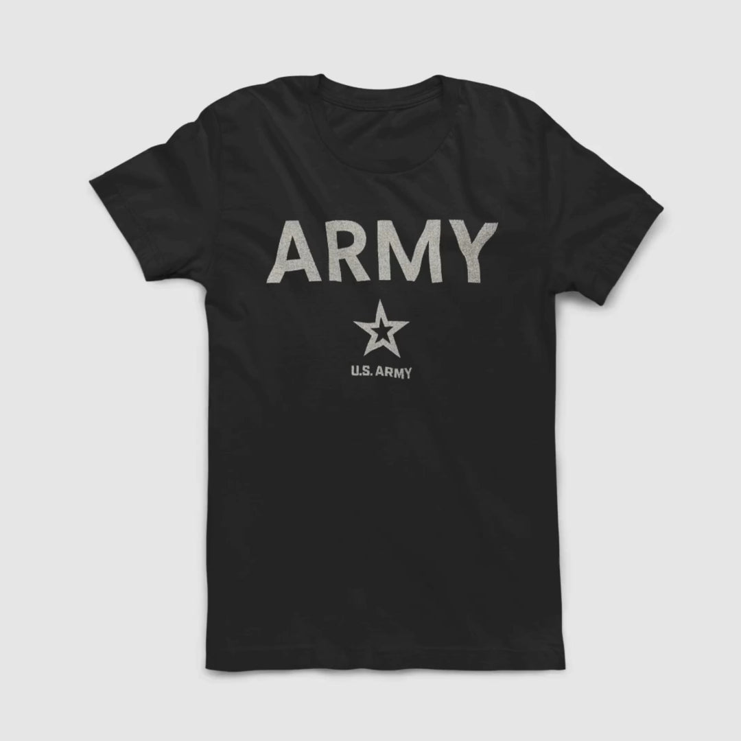 Army Reflective PT T-Shirt (Black)