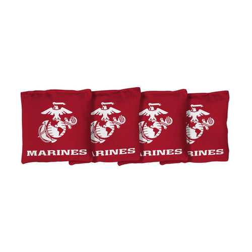 Marines Corn Filled Cornhole Bags (Red)