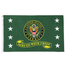 Load image into Gallery viewer, Army Served With Pride Flag (3&#39;X5&#39;) (Green)