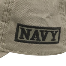 Load image into Gallery viewer, Navy Patch Flag Hat (Khaki)