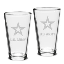 Load image into Gallery viewer, Army Star Set of Two 16oz Classic Mixing Glasses