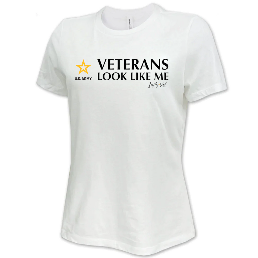 Army Lady Vet Looks Like Me Ladies T-Shirt