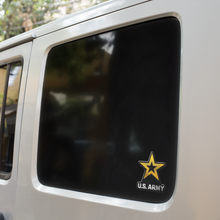 Load image into Gallery viewer, Army Star Acrylic Auto Emblem (Gold)