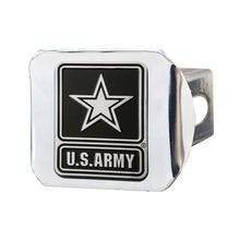 Load image into Gallery viewer, U.S. Army Hitch Cover (Chrome)