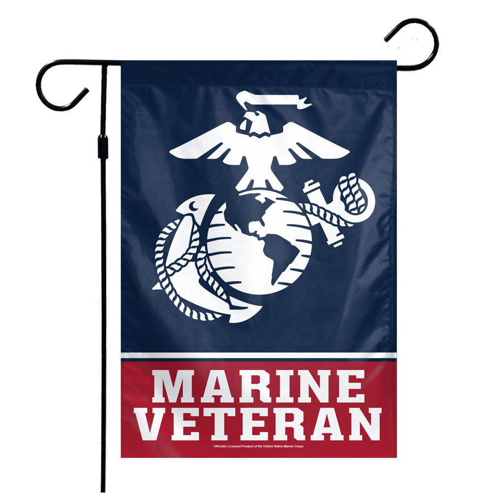 U.S. Marines Veteran Garden Flag (12"x18")