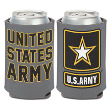 Load image into Gallery viewer, United States Army Star 12oz Can Cooler (Grey)