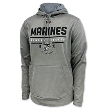 Load image into Gallery viewer, Marines Under Armour Semper Fi Armour Fleece Hood (Heather)