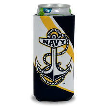 Load image into Gallery viewer, Navy Slim Fit 12oz Sublimated Can Holder