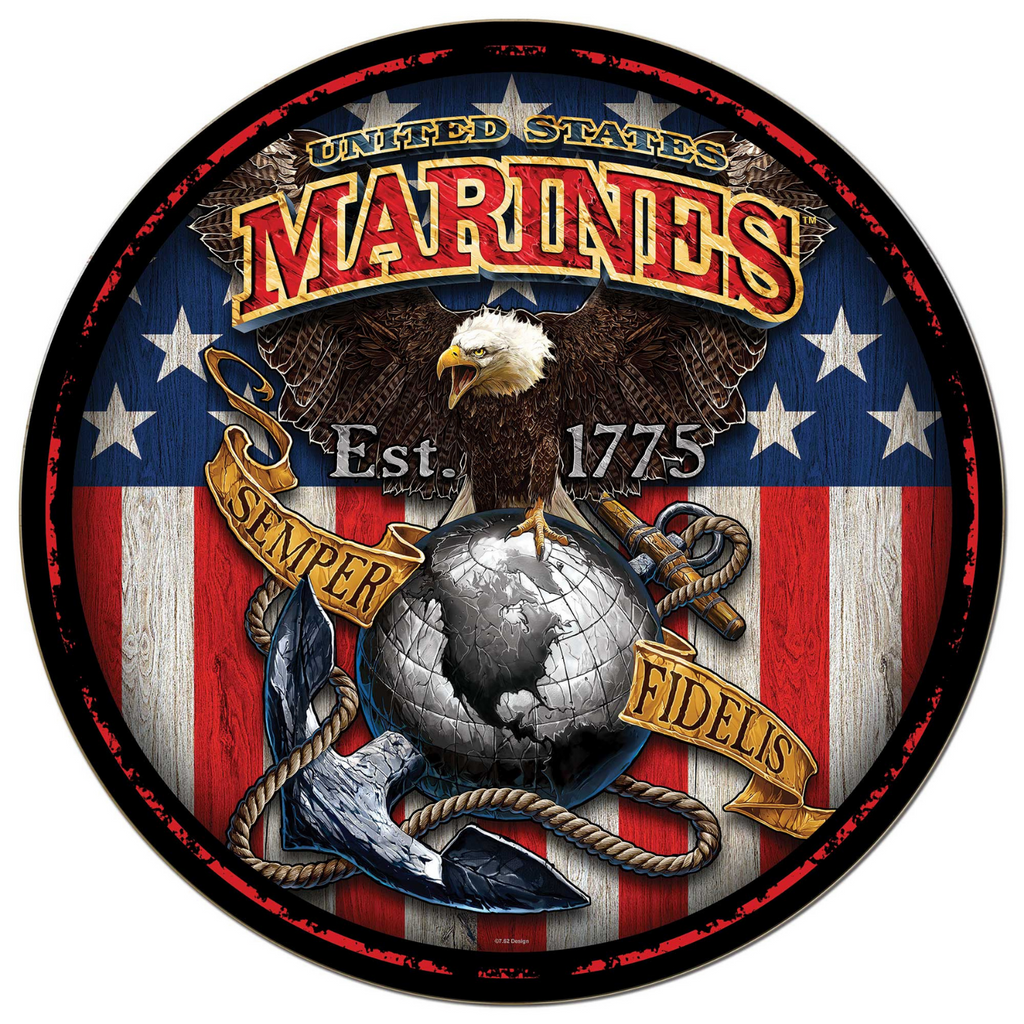 United States Marine Corps Fighting Eagle Circle (20x20)