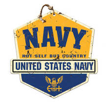 Load image into Gallery viewer, United States Navy Not Self But Country Badge