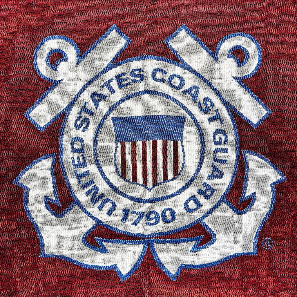 Coast Guard Knit Blanket (Navy)