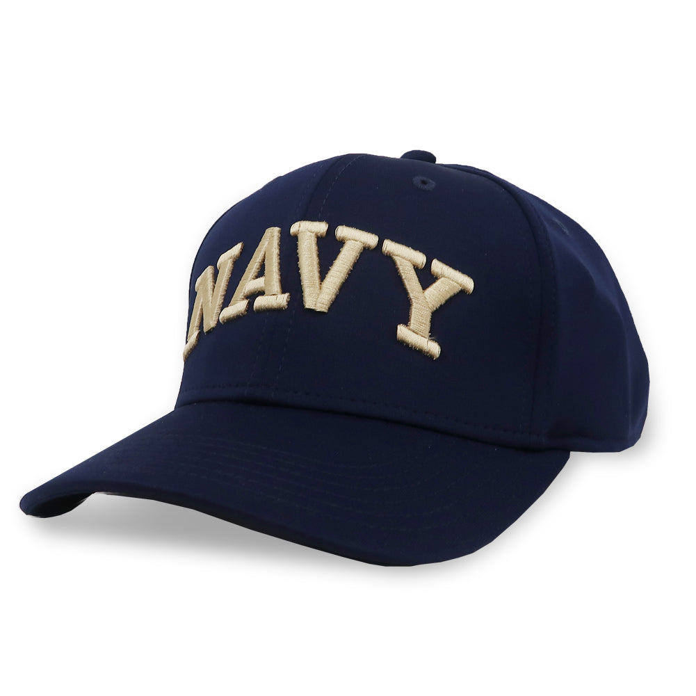 Navy Cool Fit Structured Stretch Fit Hat (Navy)