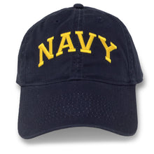 Load image into Gallery viewer, Navy Low Profile Arch Hat (Navy)