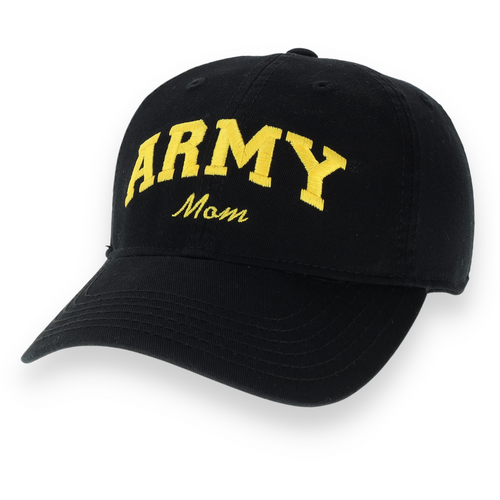 Army Mom Relaxed Twill Hat (Black/Gold)