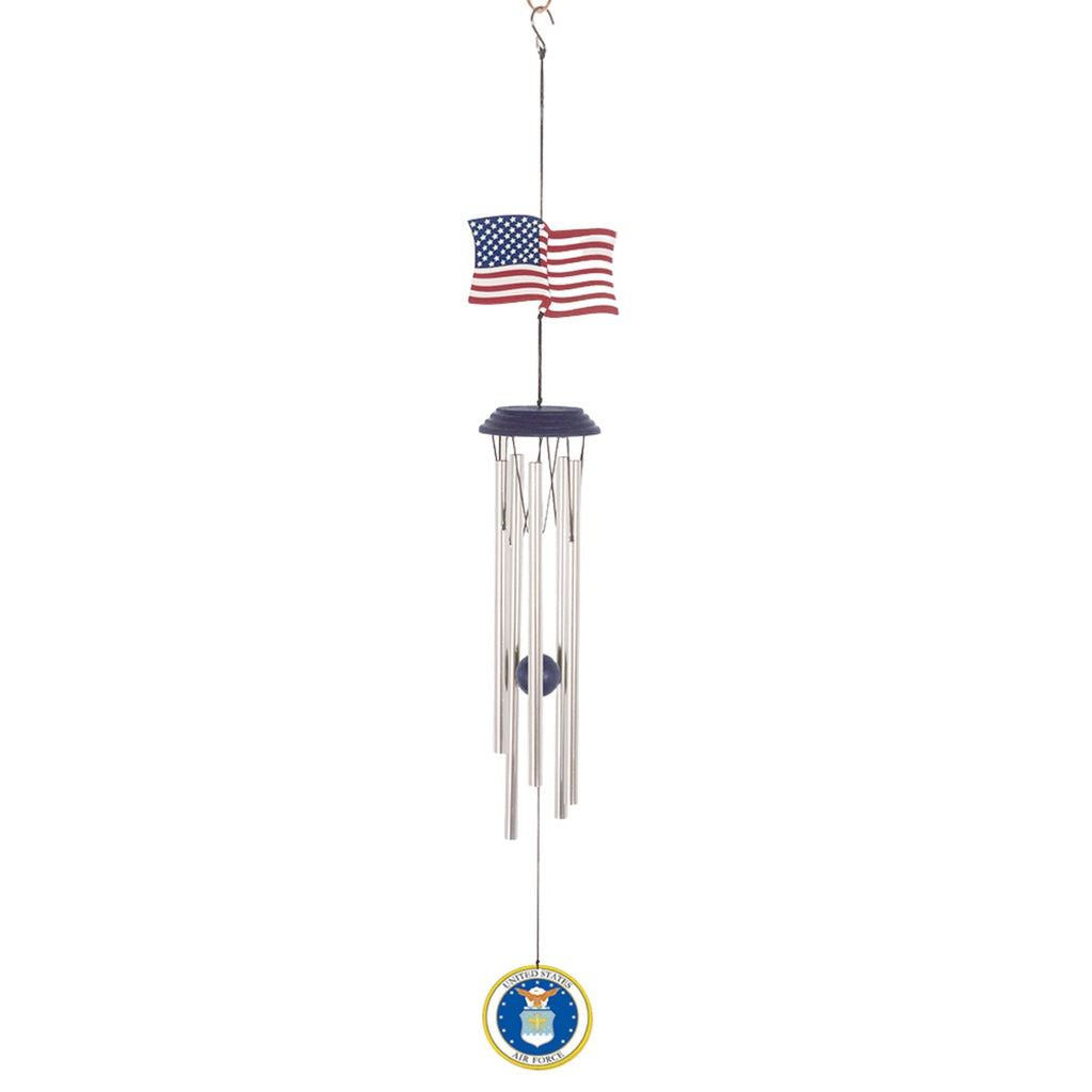 Air Force Seal USA Flag Wind Chimes