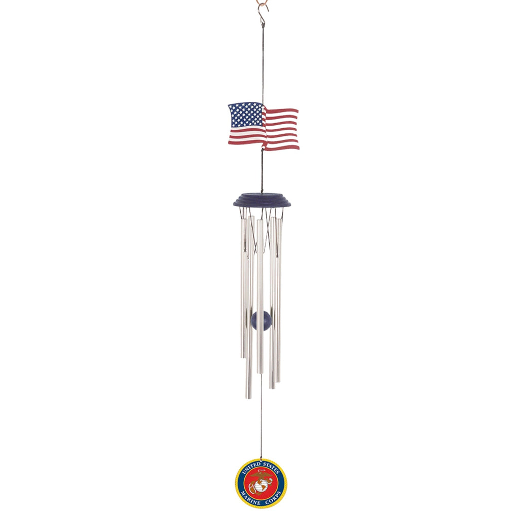 Marines Seal USA Flag Wind Chimes