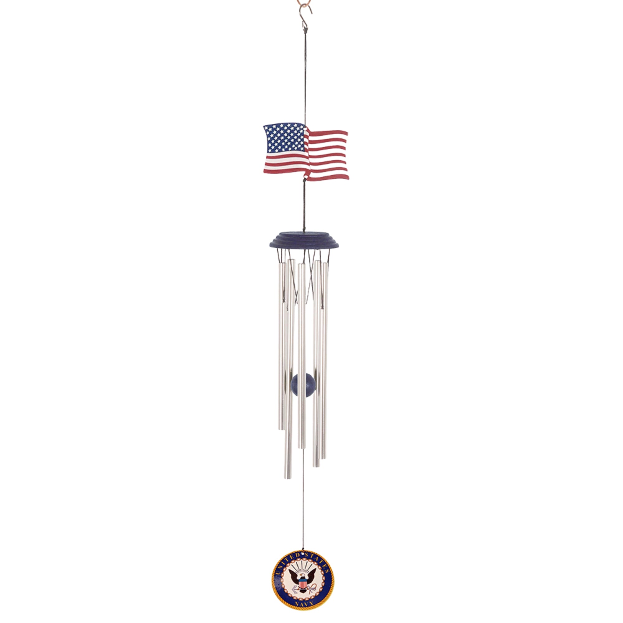 Navy Seal USA Flag Wind Chimes