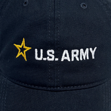 Load image into Gallery viewer, Army Star Logo Hat (Black)