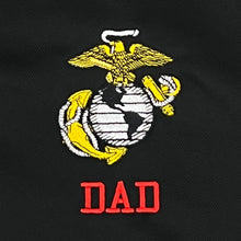 Load image into Gallery viewer, Marines Dad 1/4 Zip (Black)