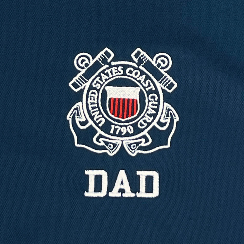 Coast Guard Dad 1/4 Zip (Navy)