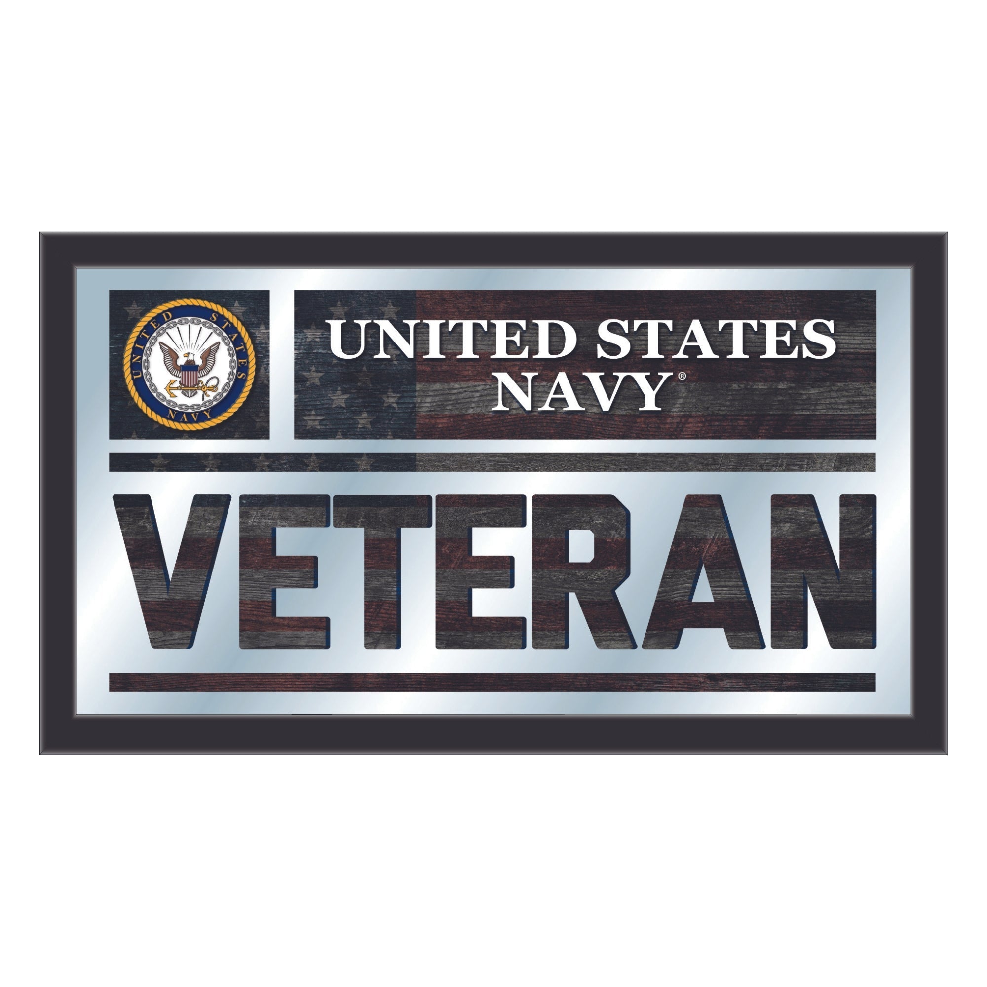 United States Navy Veteran Wall Mirror