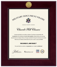 Load image into Gallery viewer, United States Army Century Gold Engraved Certificate Frame (Vertical)