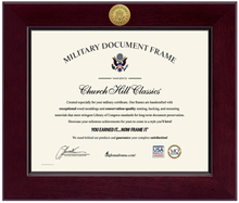 Load image into Gallery viewer, United States Army Century Gold Engraved Certificate Frame (Horizontal)