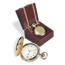 Load image into Gallery viewer, Air Force Wings Gold Plated Pocket Watch