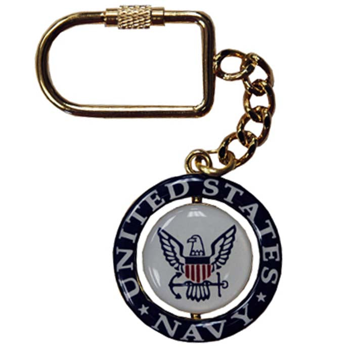 Navy Eagle Spinner Keychain (Navy)