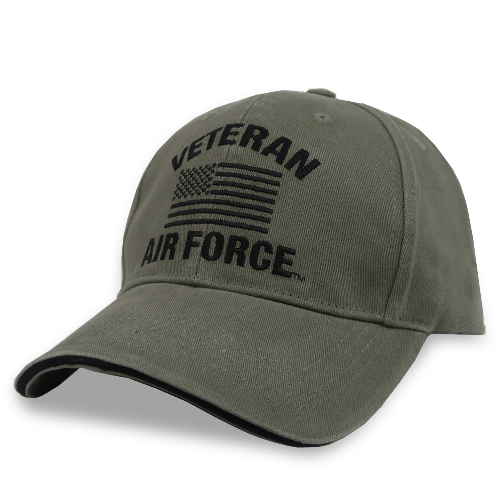 Veteran Air Force Flag Hat (OD Green)