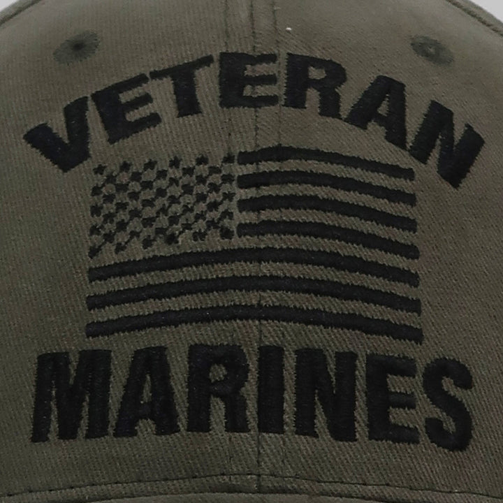 Veteran Marines Flag Hat (OD Green)