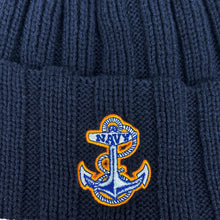 Load image into Gallery viewer, Navy Anchor Watchman Knit (Navy)