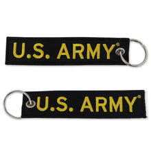 Load image into Gallery viewer, U.S. Army Ribbon Keychain (black)
