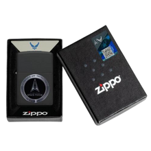 Load image into Gallery viewer, Space Force Black Matte Zippo