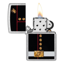 Load image into Gallery viewer, Marines Uniform Street Chrome Color Logo Zippo