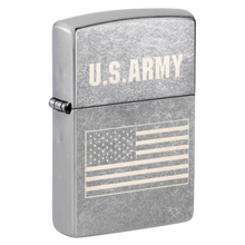 Load image into Gallery viewer, Army US Flag Street Chrome Laser Engraved Zippo