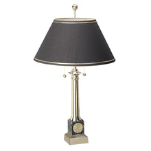 Load image into Gallery viewer, Navy Anchor Alumni Brass Table Lamp (Black Marble)