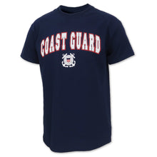 Load image into Gallery viewer, Coast Guard Arch Seal T-Shirt (Navy)