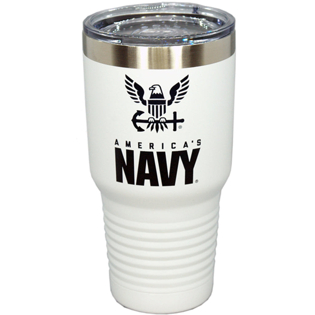 U.S. Naval Academy Store  12oz USNA Crest Wine Glass