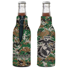 Load image into Gallery viewer, U.S. Marines EGA Bottle Cooler (Camo)