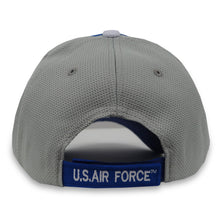 Load image into Gallery viewer, United States Air Force Two Tone Performance Hat (Grey/Royal)