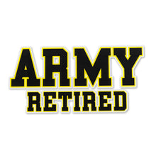 Load image into Gallery viewer, Army Retired Decal